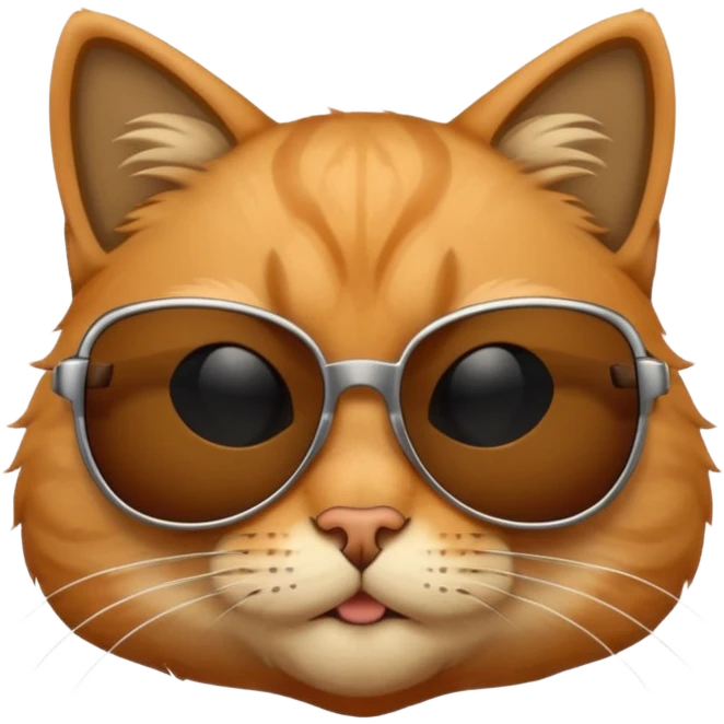 Cat wearing sunglasses emoji