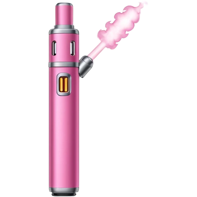 A pink vape emoji