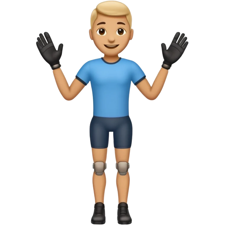 full body human emoji but with a prosthetic leg emoji