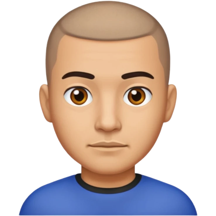 A buzz cut Mexican  emoji