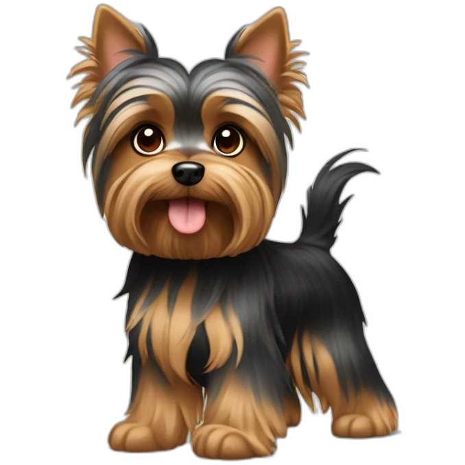 dog yorkshire terrier full body emoji