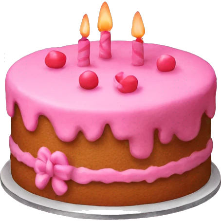 Pink cake emoji