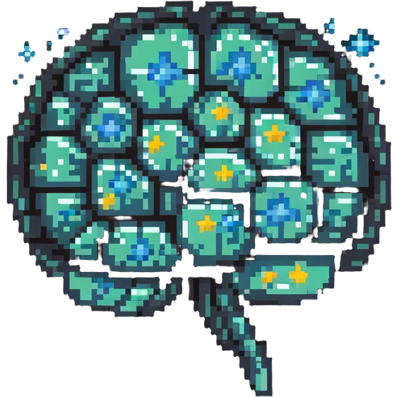magic brain with stars emoji