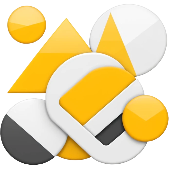 minimal art versions please 2 colours, white and yellow emoji