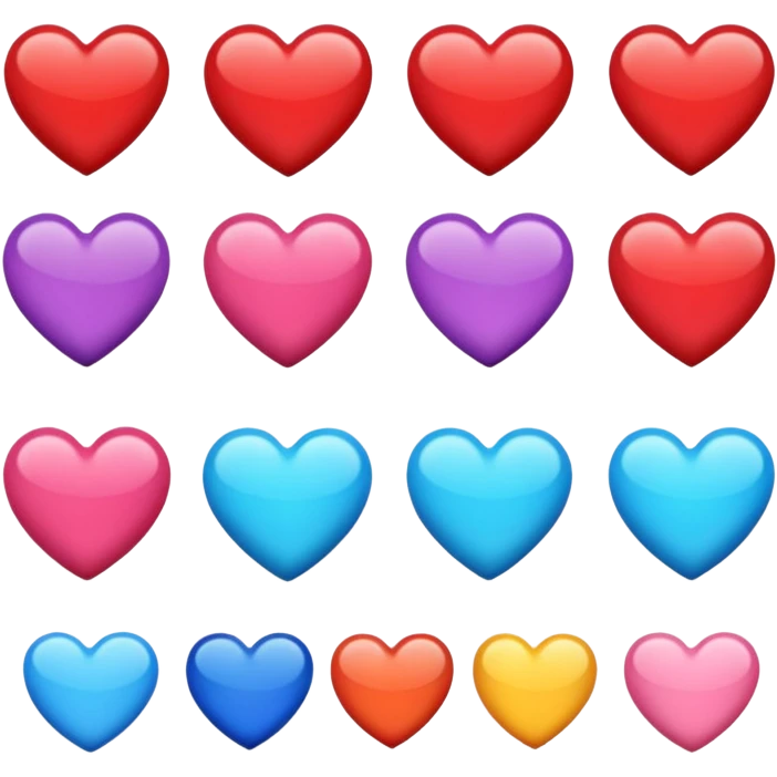 ❤️🧡💛💚💙💜🤎🖤🤍♥️❣️💔 emoji