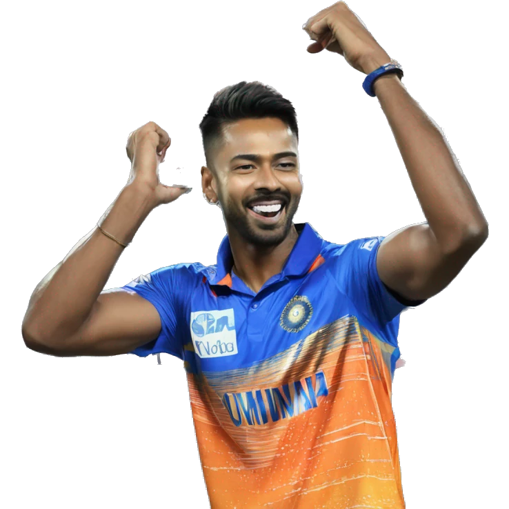 Hardik Pandya in Mumbai Indians emoji