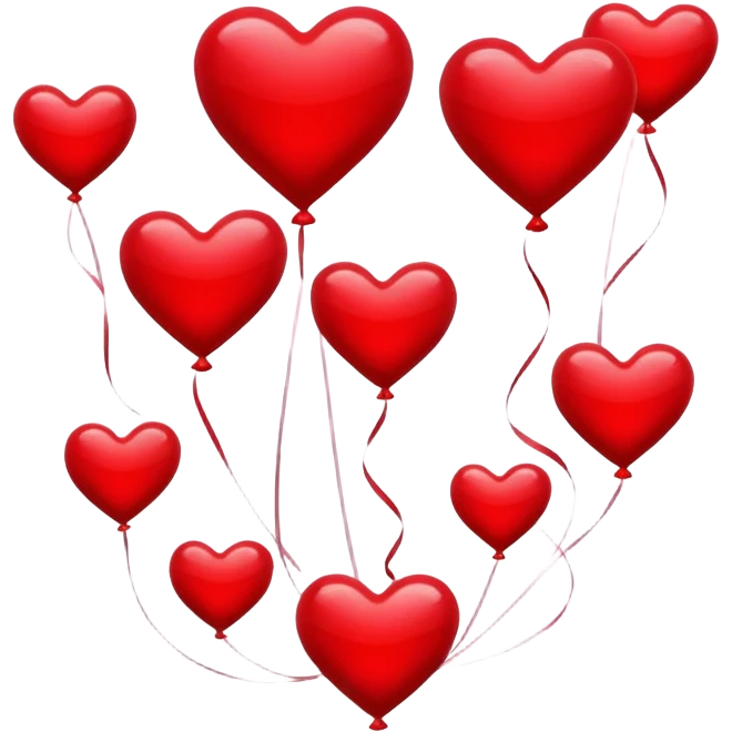 Birthday hearts emoji