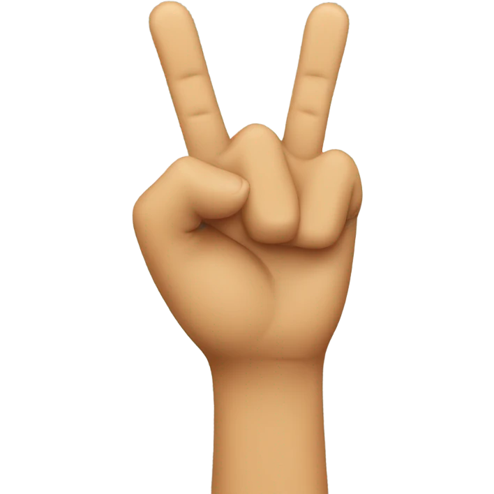 Emoji with two middle  emoji