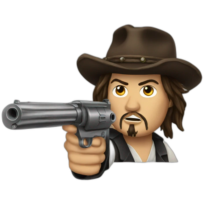 Johnny depp gun emoji