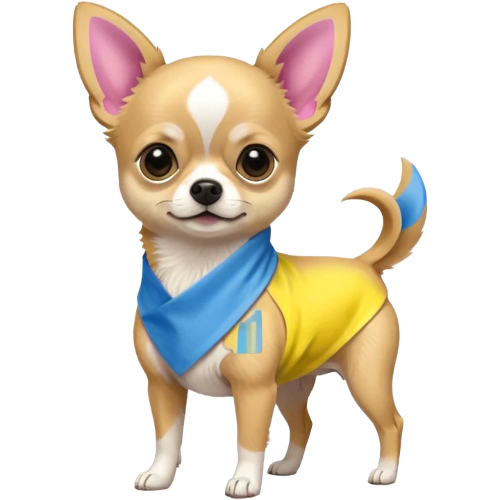 Pansexual flag chihuahua emoji