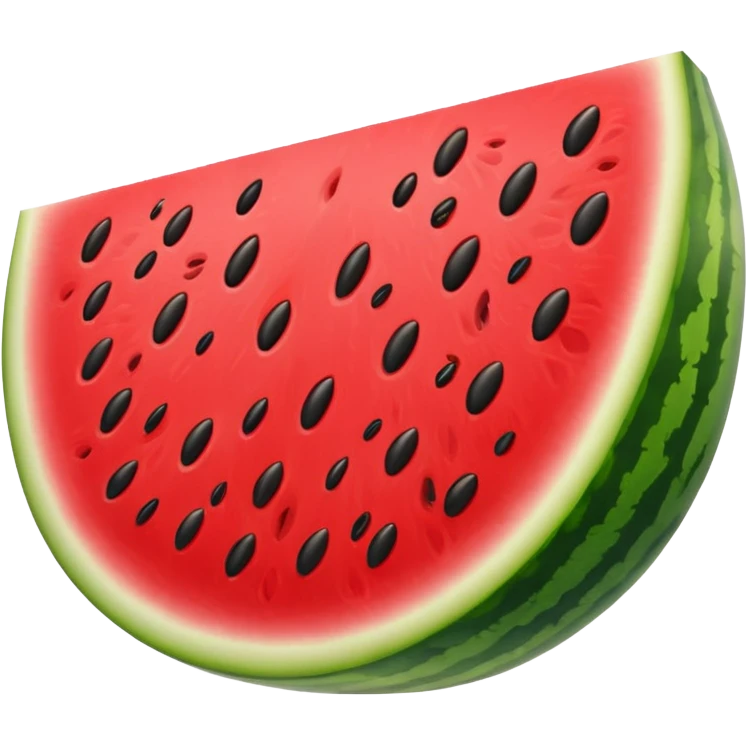 A singular watermelon slice  emoji
