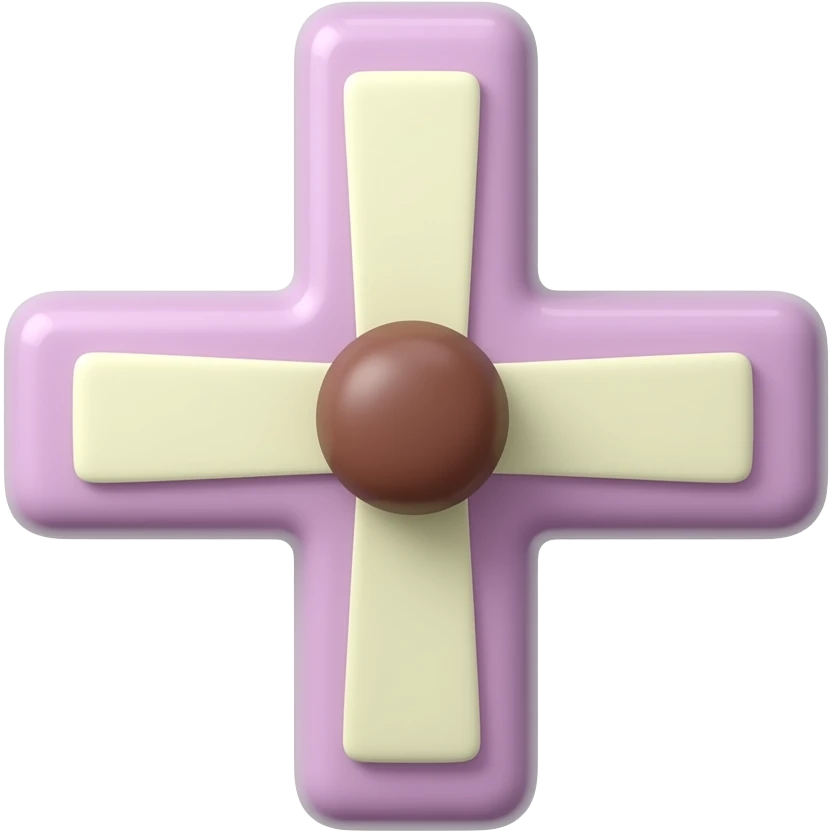 Pastel cross emoji