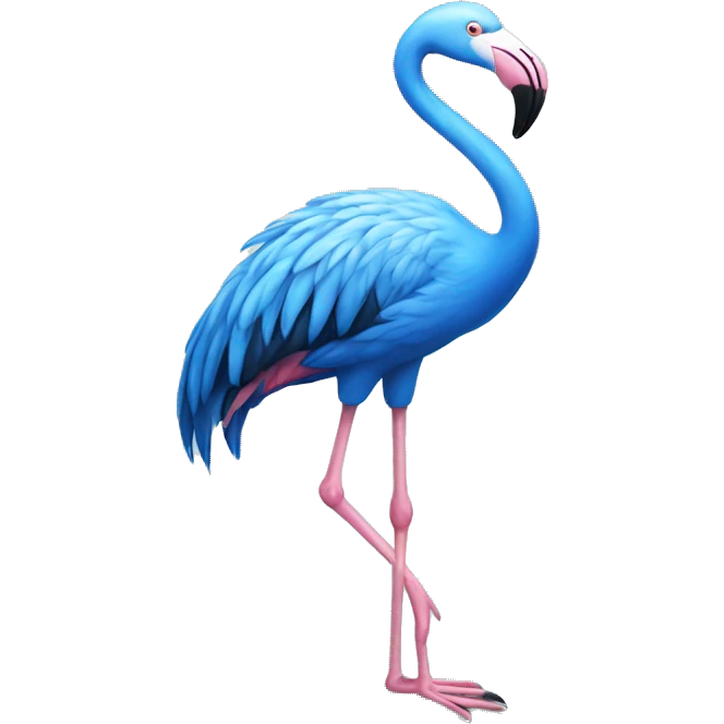 Blue Flamingo emoji