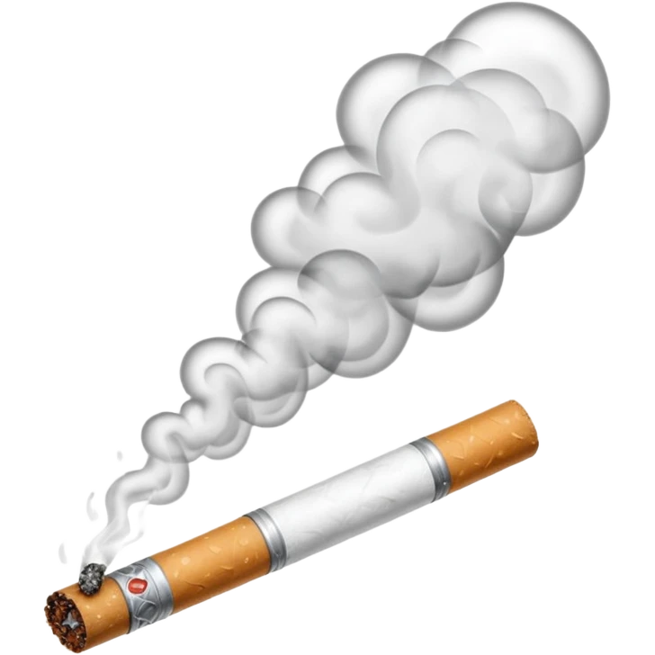Sigarro tirando humo pero el sigarro solo  emoji