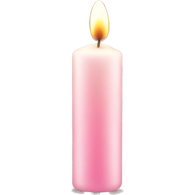 light pink candle emoji