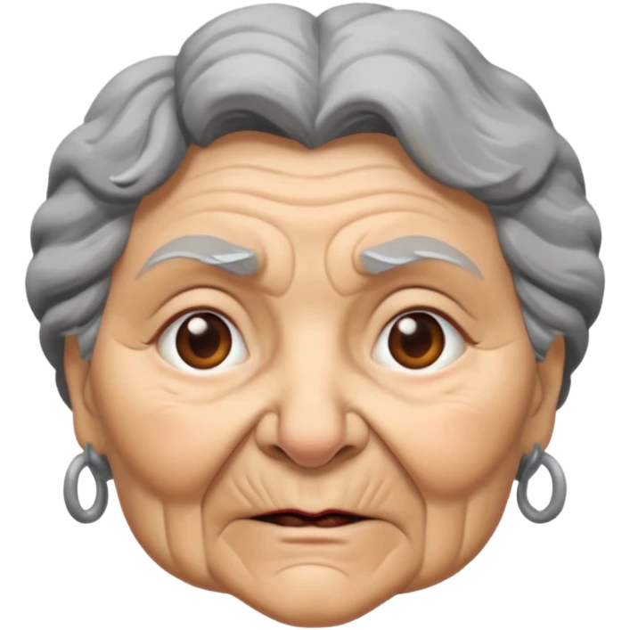Granny wolf emoji