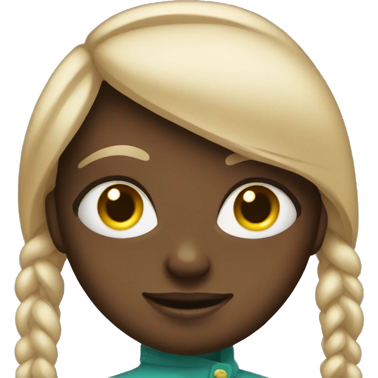 girl with button eyes  emoji