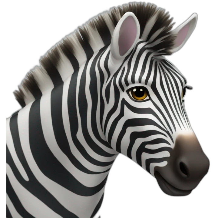 verbaasde zebra emoji