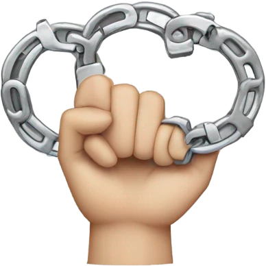 Hands in handcuffs emoji