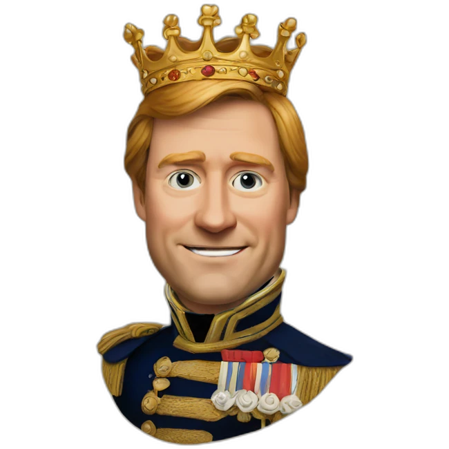 king Willem alexander like pepe emoji