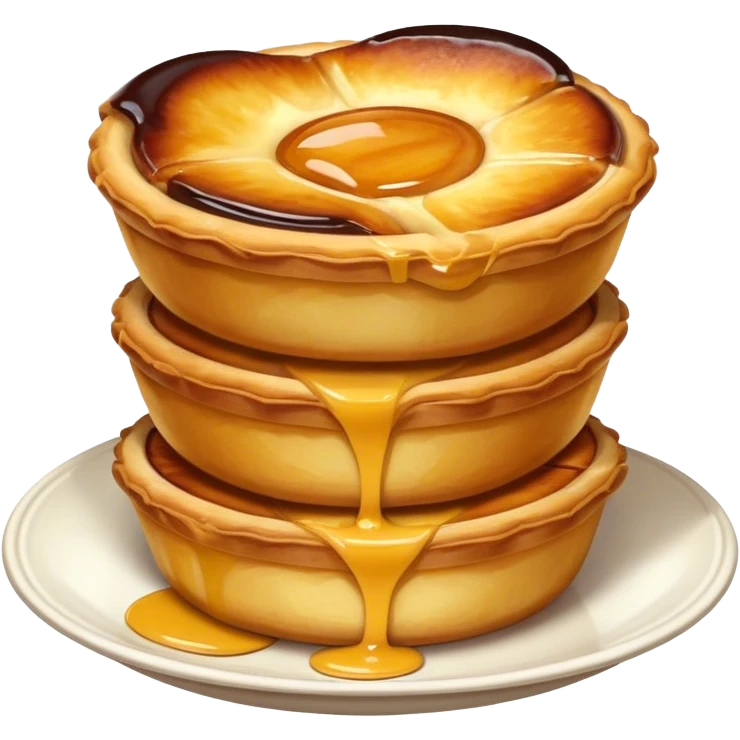 A pastel de nata  emoji