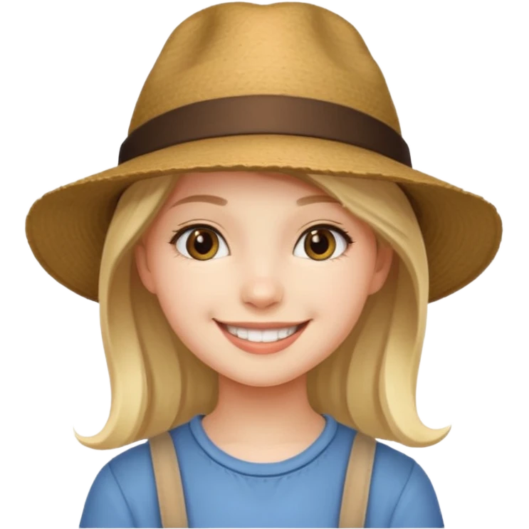 Stikers of a girl which hat 15 years old emoji