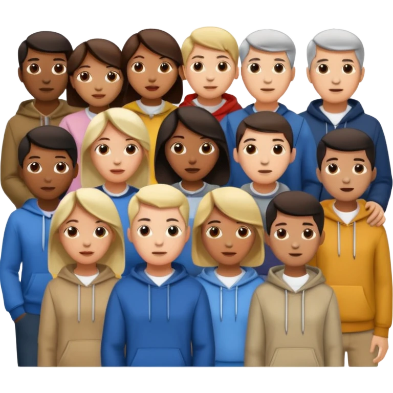 personas viendo una pantalla grande emoji