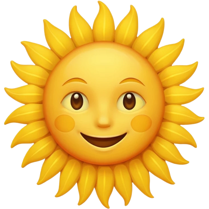 smiling sun emoji