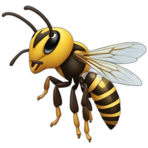 Hornet that has been splatted emoji