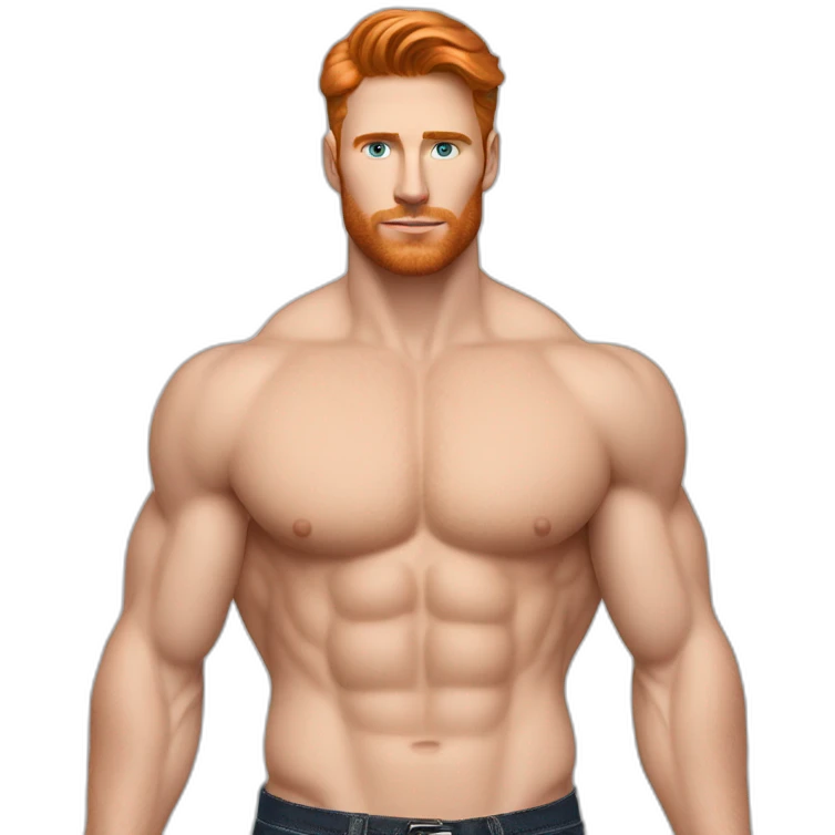 sexy-pose-very-fit-gingerbrunette-caucasian-gayharness-man emoji