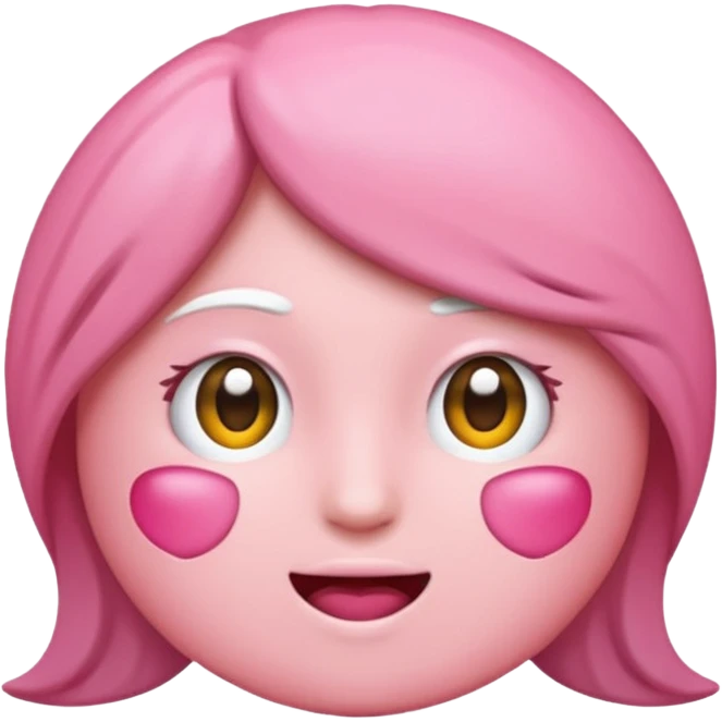Coração metade rosa e metade branco sem borda emoji emoji