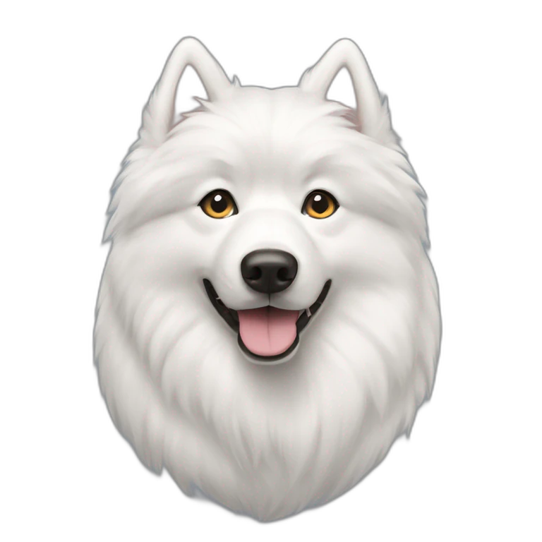 Samoyedo blanco emoji