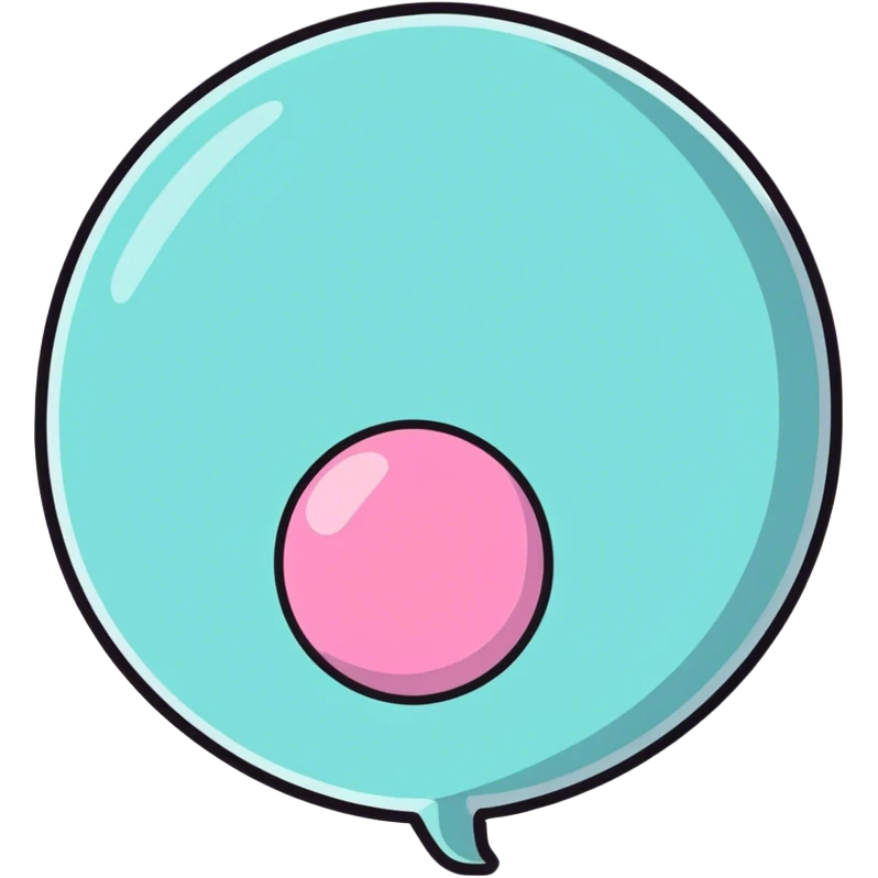 pink bubblegum  emoji