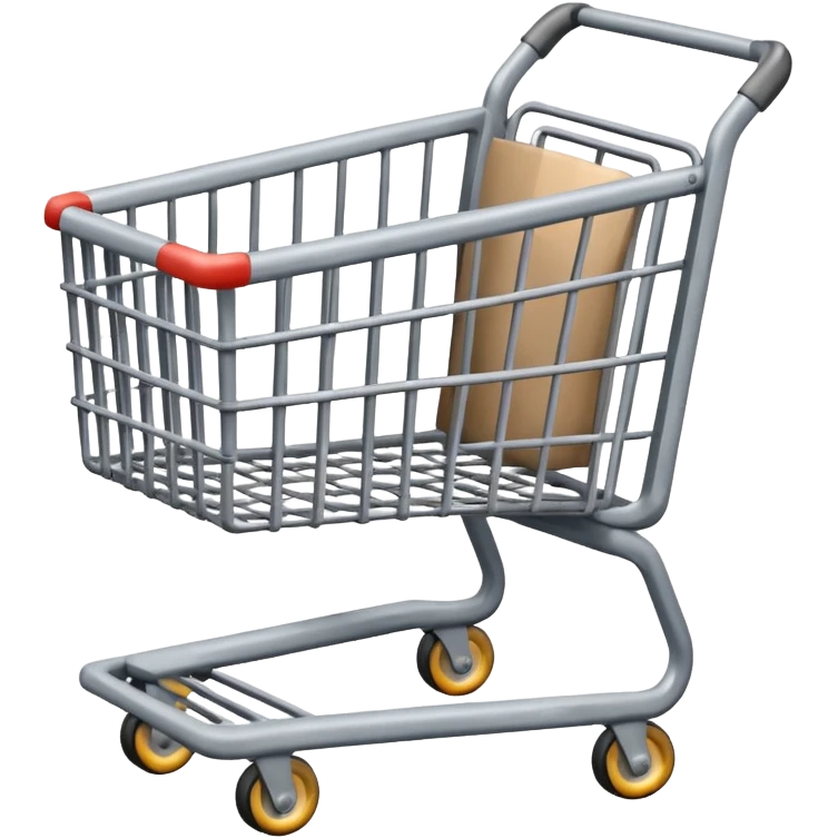 a grey shopping cart emoji