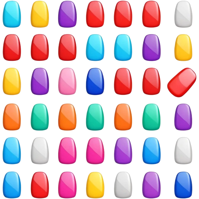 Stickers para clientes de uñas emoji