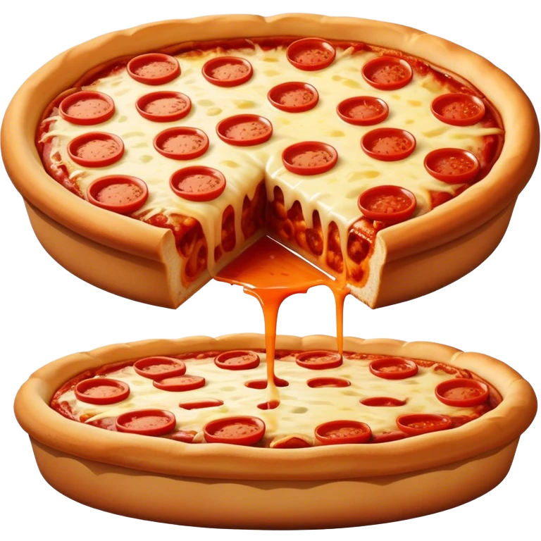 Chicago deep dish pizza emoji