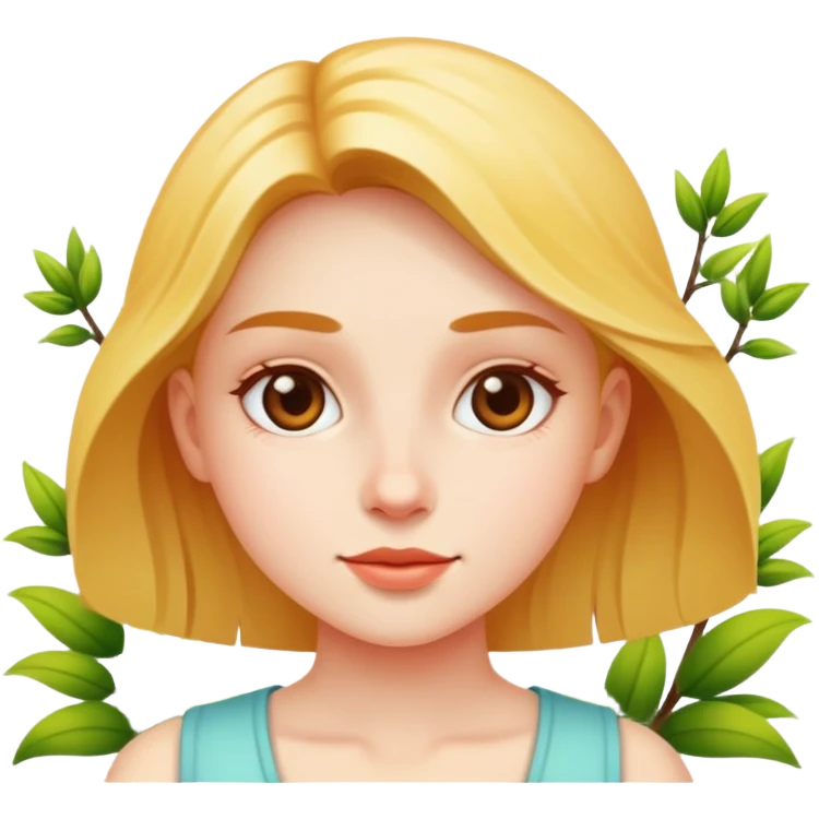 girl under the spring sun emoji