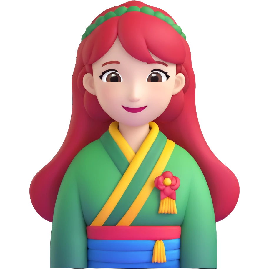 Hong Meiling smiling emoji