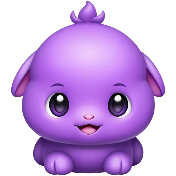 purple cute emoji