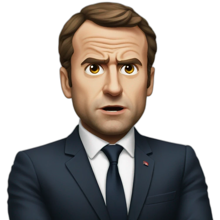 macron angry emoji