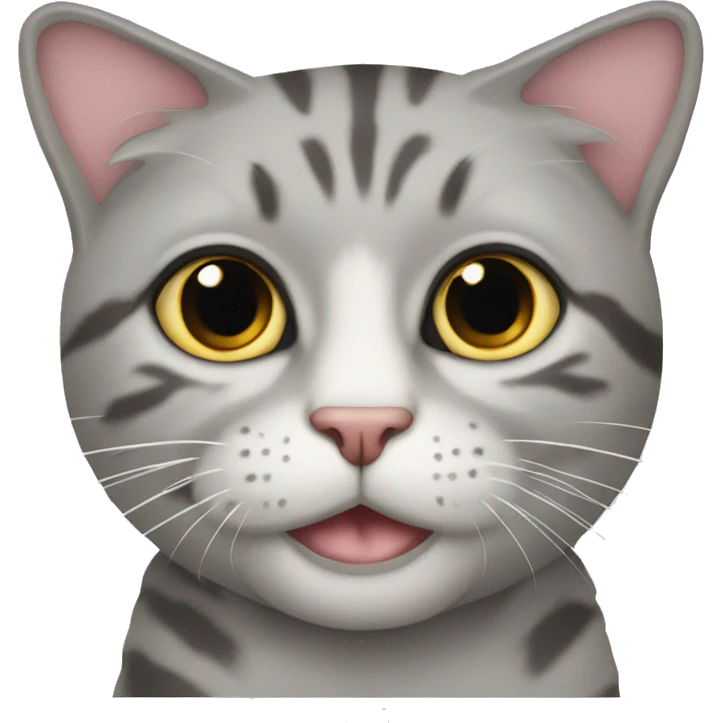 Котенок серый emoji
