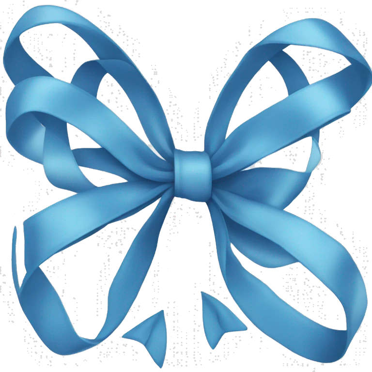 Blue ribbion bow emoji