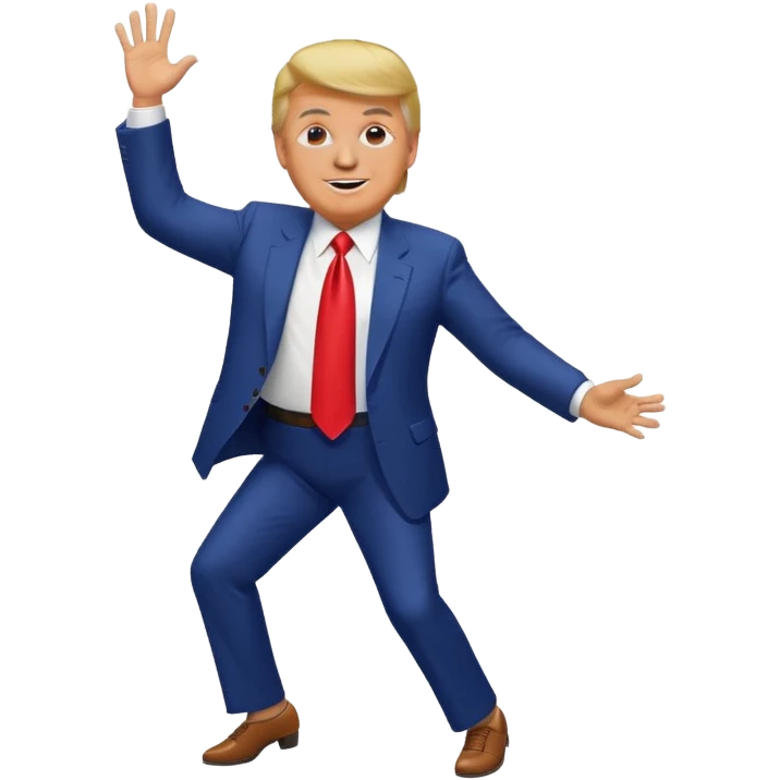 Donald Trump bailando emoji