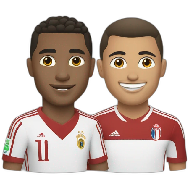 Ronaldo et messsi qui se chek emoji