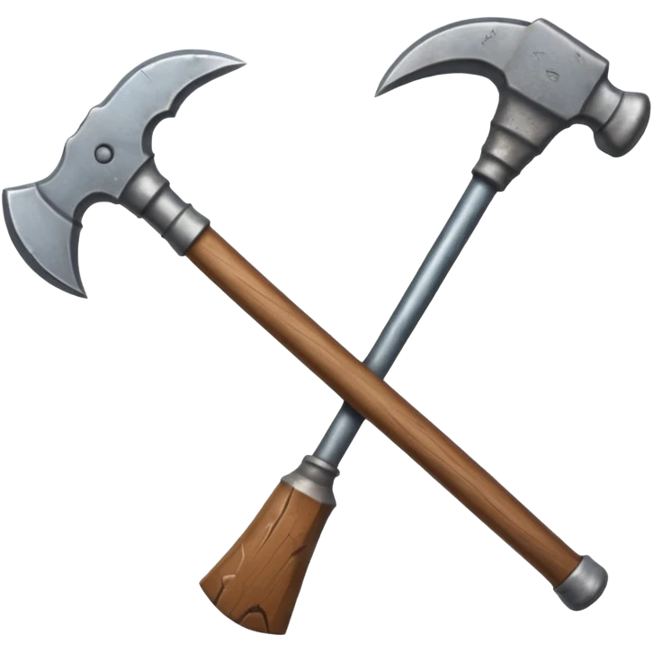 ore mining pickaxe emoji