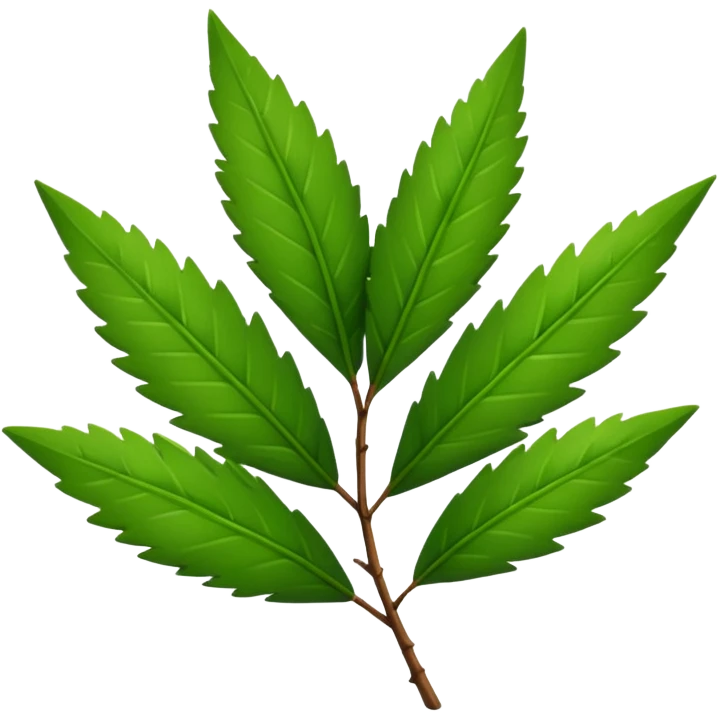 Tea tree leafs emoji