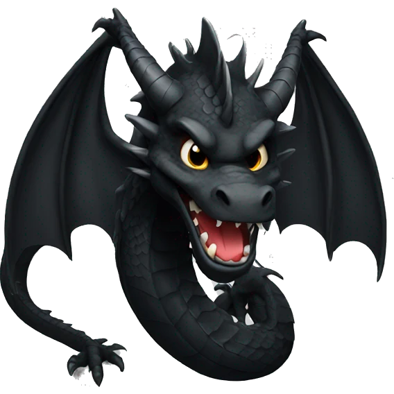 Black dragon  emoji