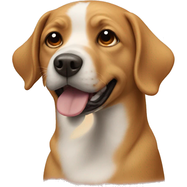 A dog another dog’s head  emoji