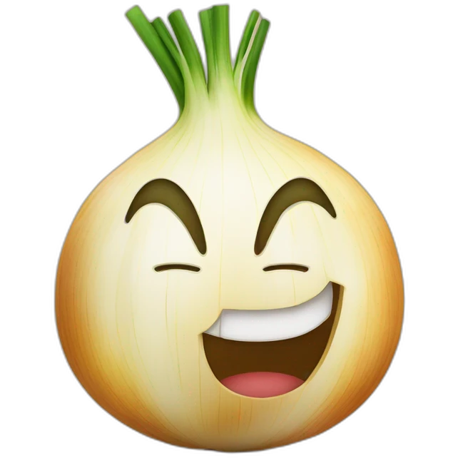 onion cut in half smiling emoji