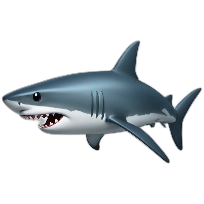 Atomic shark emoji